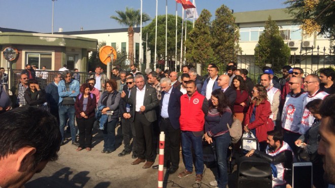 CHP li Serter den Tarış işçilerine destek  